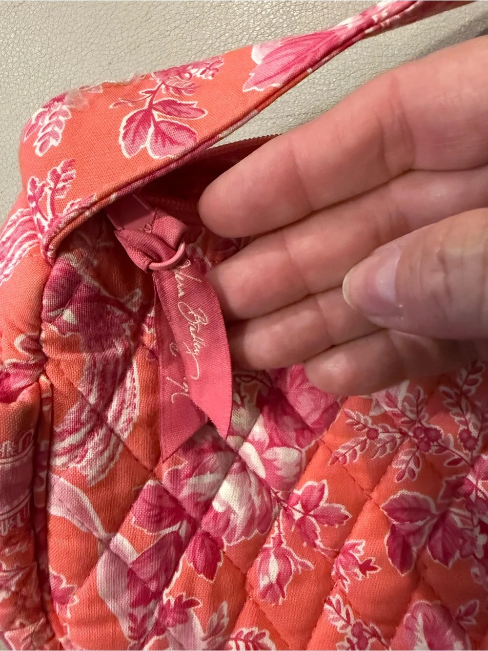 Vera Bradley Pink Floral Quilted Shoulder Bag - Picture 3 of 7